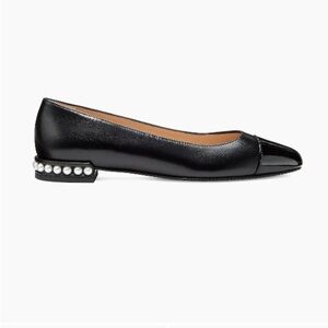 Stuart Weitzman Black Pearl Ballet Flat